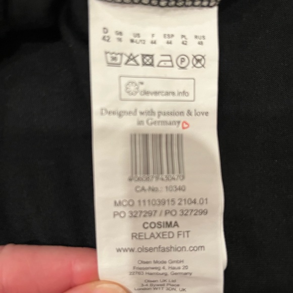 OLSEN Cosima Relaxed fit top Women’s Size U.S. M-L/12 - Picture 6 of 6